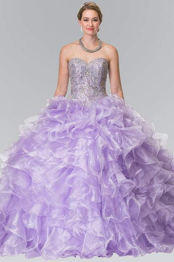 Quince Dress | Sparkly Sequins Lilac Sweetheart Ball Gown Quinceanera Dresses 15 Party Beaded Organza Special Occasion Princess Birthday Gowns