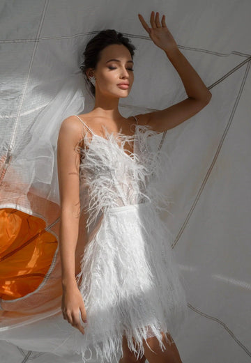 Thin Strap Form Fitting Short Wedding Dress Bridal Gowns Mermaid Princess White Satin Modern Court Train Vestido De Novia Sleeves Mermaid Satin