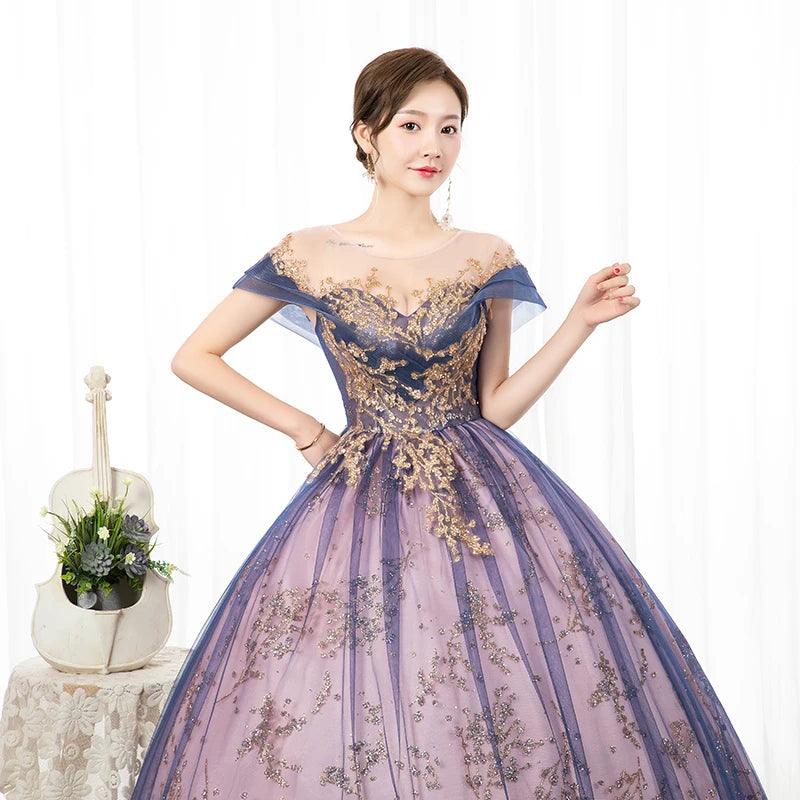 Quince Dress | Quinceanera Dress Luxury Party Prom Formal Dress Short Sleeve Floor-length Ball Gown Vintage Quinceanera Dresses Customized