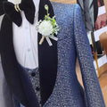 Fashion Boutique Men Leisure Business Suits Trousers Waistcoat / Male Flower Suit Blazers Jacket Coat Vest Pants 3 Pieces Sets