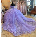 Quince Dress | Luxury Glittering Lavender Quinceanera Dresses Birthday Party Prom Princess Ball Gown Vestidos De 15 Anos Corset