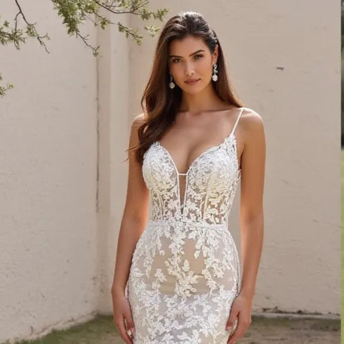 Sexy Mermaid Wedding Dress for a Modern Bride’s Dream Wedding Look