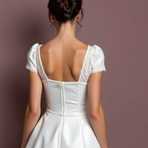 Flirty Short Wedding Dress and Mini Dress with Spaghetti Straps for a Delicate Look