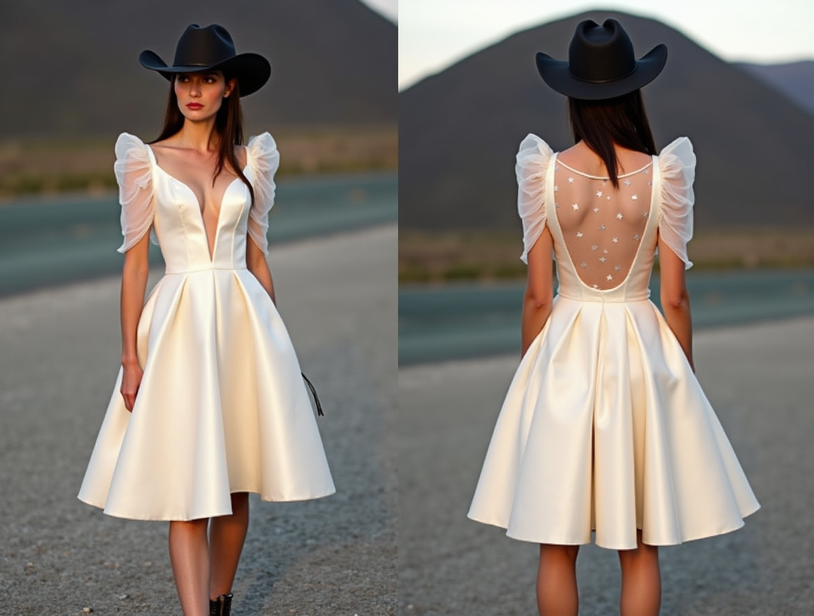 Short Mini Wedding Dress for Modern Brides Wanting a Chic Look