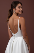 A-Line Bridal Dress with a Chapel Train for a Classic and Grand Look