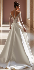 Elegant Princess Wedding Dress with a Classic and Timeless Design