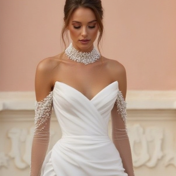 Lightweight A-Line Bridal Gown for a Comfortable and Stylish Look