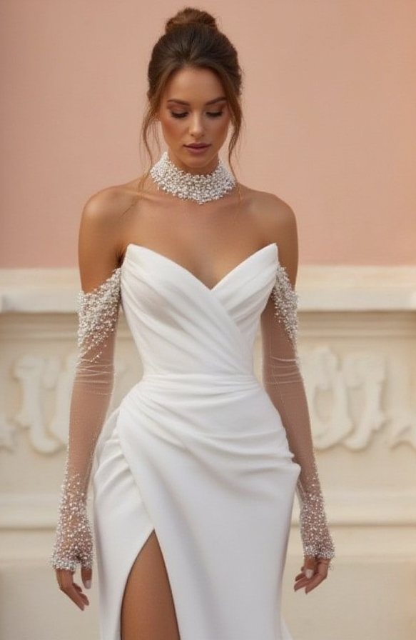 Lightweight A-Line Bridal Gown for a Comfortable and Stylish Look