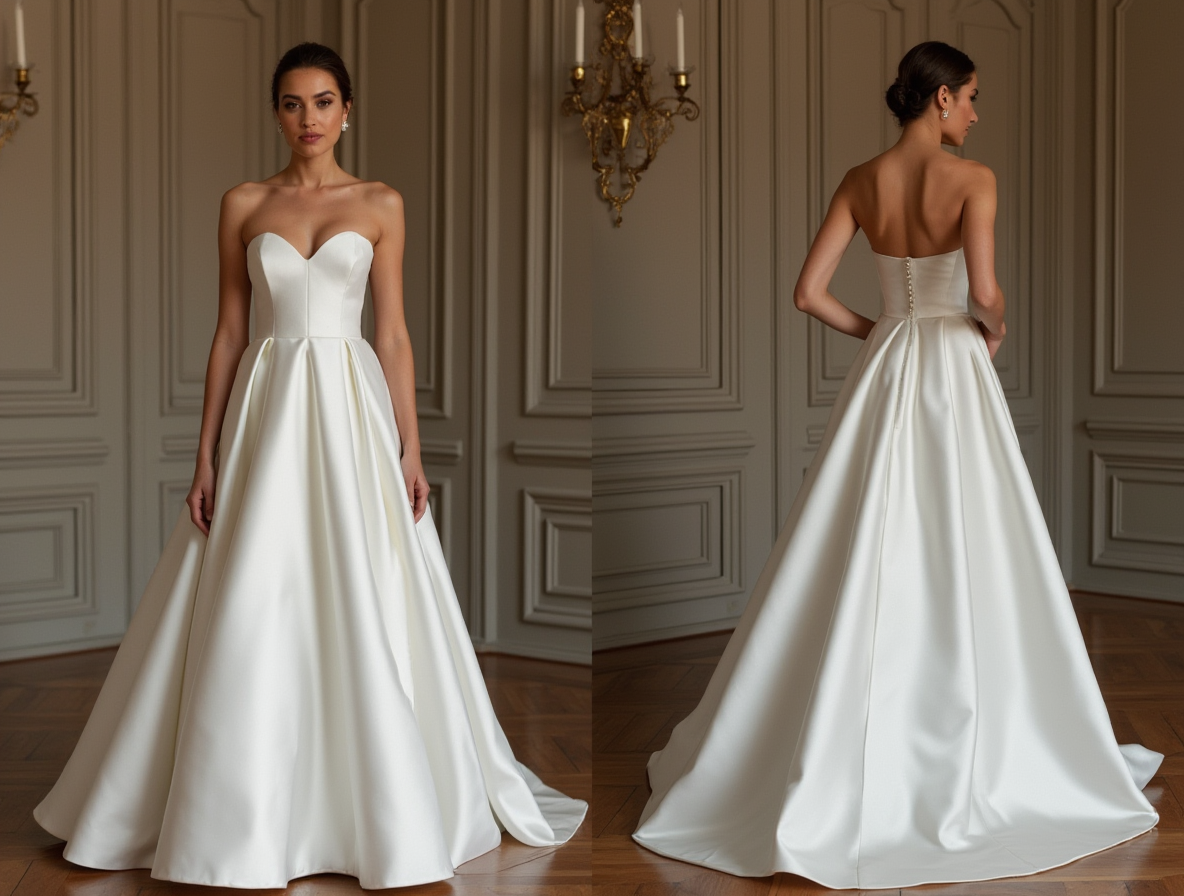 Enchanting White Princess Wedding Dress for a Storybook-Inspired Bridal Look