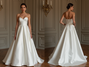 Enchanting White Princess Wedding Dress for a Storybook-Inspired Bridal Look