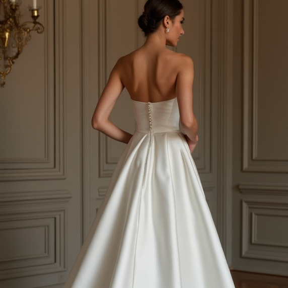 Enchanting White Princess Wedding Dress for a Storybook-Inspired Bridal Look
