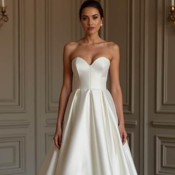 Enchanting White Princess Wedding Dress for a Storybook-Inspired Bridal Look