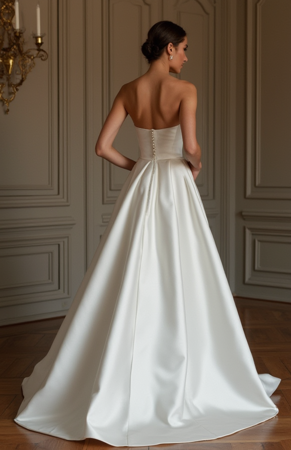 Enchanting White Princess Wedding Dress for a Storybook-Inspired Bridal Look