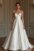 Enchanting White Princess Wedding Dress for a Storybook-Inspired Bridal Look