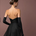 Black Wedding Dress with a Victorian-Inspired Gothic Silhouette