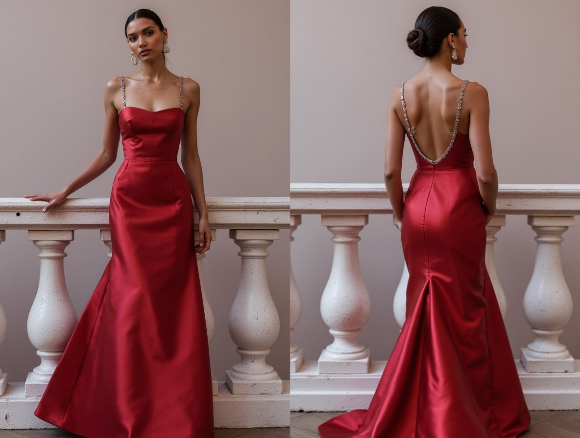 Sophisticated Prom Dress and Evening Gown with a High Neck for a Modest Look